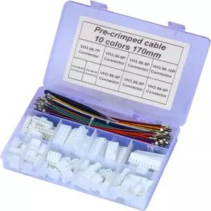 Csldmcml JST-VH 3.96mm 피치 여성 커넥터 키트 - 2/3/4/5/6/7/8/9/10 핀 하우징 + 20 AWG 프리 크림프