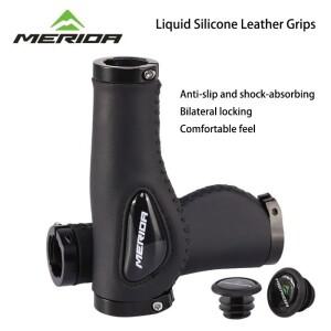 MERIDA 산악 자전거 핸들 바 그립 커버, 액체 실리콘 폼, 충격 흡수, 편안함