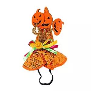 애견모자 애완견모자 개모자 할로윈 마녀모자 오렌지