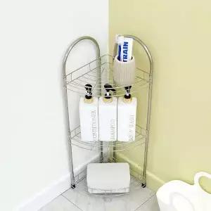 [아도라하우스] 올스텐 일체형 욕실 코너선반 3단