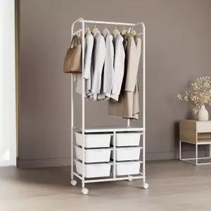 무타공마켓 무베즈 올인원 수납형 이동식 멀티 행거 6size