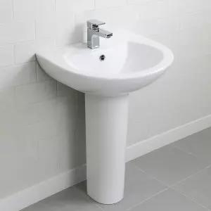 (해피콜 설치 가능)세면대 세면기 도기 대림 도비도스 긴다리 세면기