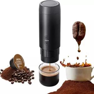 시크틱 휴대용 에스프레소 메이커 20바 압력 및 1회 충전 시 최대 60컵 배터리로 작동하는 커피 그라운드