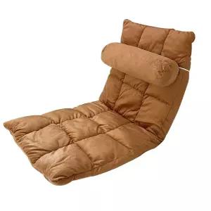 접이식 5단 게이밍 쿠션 등받이 각도조절 집순이의자 좌식의자 그레이+베개