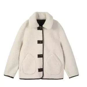 플라스틱아일랜드 리버시블 뽀글이 무스탕 자켓 938818