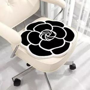 블랙 편한 사우나방석 사무실의자 인테리어 꽃방석 돈방석 절방석
