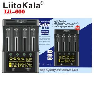 LiitoKala Lii-600 Lii-PD4 Lii-S8 LCD 배터리 충전기 21700 18650 26650 14500 NiMH