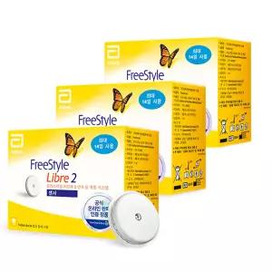 프리스타일 리브레2 연속 혈당측정기 혈당계 무채혈 3개 가정용
