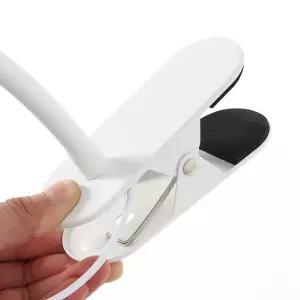 휘어지는 집게형 LED 와이드 스탠드 78cm 화이트