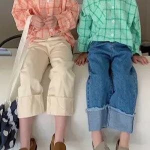 팜므 아기 유아 봄가을 접이 청바지설날