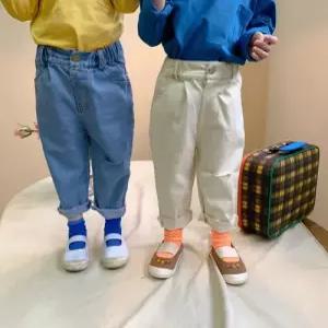 팜므 아기 유아 봄가을 찢청 청바지설날