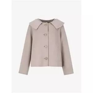 숲 울 블렌드 핸드메이드 솔리드 숏 코트 SZAJK36