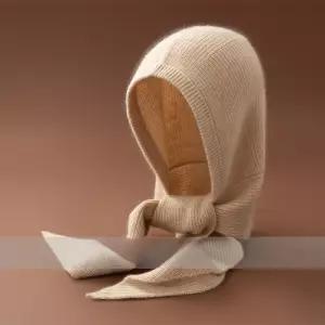 캐시미어 후드머플러 바라클라바 블루울 몽고 머플러 뉴욕 후드숄 털목도리 몽골