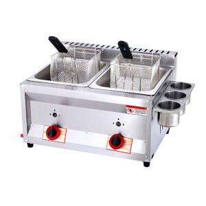 업소용 가스 튀김기 식당 소형가스튀김기 수유식 탁상용 기름 업소용튀김기 영업용 감자튀김