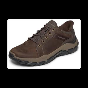 Skechers Men s USA Santoro   Rowdy Smooth Toe Bungee Leather Slip Ins W sstripe On Quarter