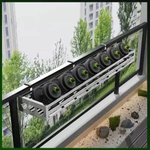 베란다 화분걸이 난간 스텐 발코니 거치대 선반 창틀 철제 걸이대 정리대