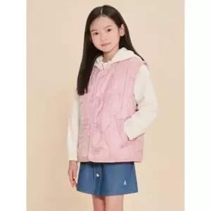 beanpolekids1 플리스 점퍼 패딩 베스트 라이트 핑크 (BI4838U09Y)