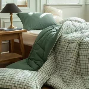 플로라 코지체크 60수 아사 차렵이불 3컬러