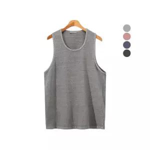 [하프클럽/]오버핏 민소매 박스 나시 피그먼트 티셔츠 BMSL1380