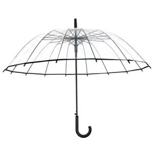 안전 시야확보 학생우산 원터치 자동 투명 장우산