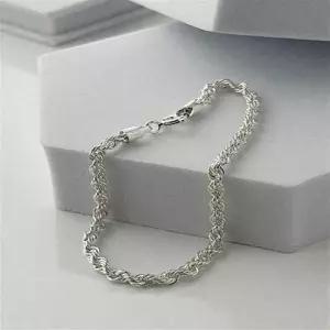 (전체 순은/당일출고)심플 이중 꼬임 니넌 팔찌