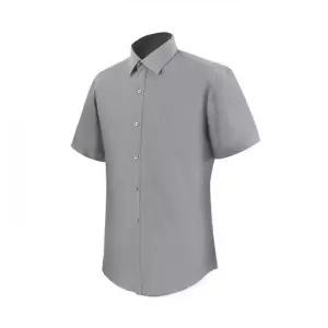 슬림핏 NO568021 데일리 라이트그레이 반팔 와이셔츠 RF2009
