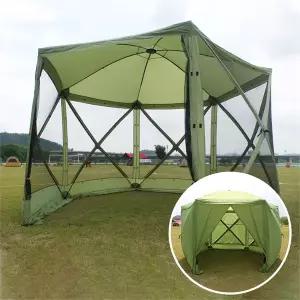 [하프클럽/조아캠프]원터치돔스크린 육각쉘터