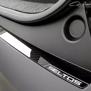 셀토스 후범퍼 튜닝 리어스텝 스티커 자동차 카본 후범퍼 보조발판 튜닝