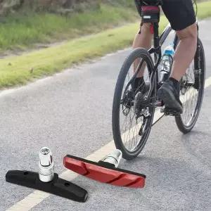 [콩심팥심]교체용 자전거 V브레이크 패드 MTB 브레이크슈 레드