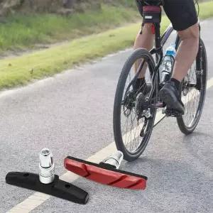 교체용 자전거 V브레이크 패드 MTB 브레이크슈 레드