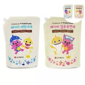 섬유유연제 쿨샵 베비언스 핑크퐁 세탁세제 리필