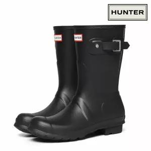 [하프클럽/헌터]우먼스 오리지널 숏 레인부츠 WFS1000RMA-BLK