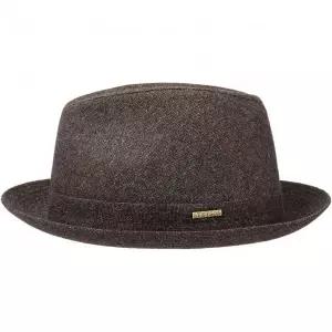 스텟슨 Stetson 울 멜란지 모자 남성 브라운-모트 7-7 1/8