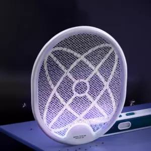 모기퇴치기 전기 야간 파리채 해충 유인 접이식