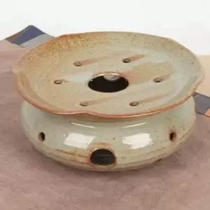 분청 빈티지 도자기 워머 L 다기 다도 워머 도자기워머 물온도유지 주전자받침