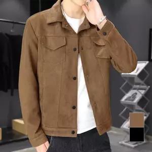 [프로셀러] 남성 무지 스웨이드 느낌 깔끔핏 데일리 댄디 자켓