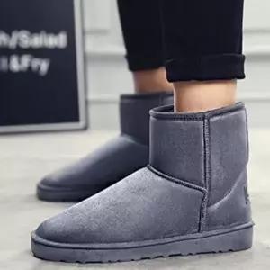 남성 여성 겨울 털 안감 따뜻한 스웨이드 방한 부츠 겨울 여자 털샌들 부츠 남성 방한 남자 여성