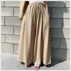 [라일리여성의류] Rly bns 와이드 롱 통큰 시원한 면 치마바지 빅사