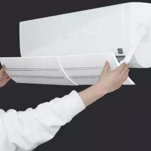 냉난방기 에어컨 가림막 무타공 벽걸이 에어컨 가림막 조절 바람