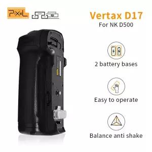 Nikon D500 DSLR 그립 홀더 셔터 릴리즈 버튼 Nikon 배터리 그립 카메라 핸들 그립용 Pixel MB-D17 수직 배