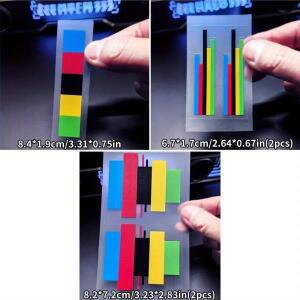 2피스 챔피언 레인보우 스티커 - 방수 or 내구성 베스트 비닐 자전거 프레임 프론트 포크 상부 튜브 액세서