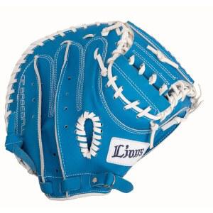 사이타마 세이부 라이온스 GP 지피 야구 포수 미트 성인용 연식 일반 오른쪽 던지기 블루