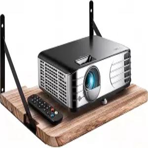 프로젝터 선반 16.2인치 x 11인치(L*W) 라우터 월 마운트 플로팅 랙 홀더 Xbox Series PS5 PS4 우드 SS1용