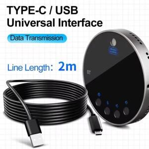 A45U 블루투스 스피커폰(마이크 포함), 360 ° 홈 오피스용 음성 커버리지 회의 마이크, 스마트 강화