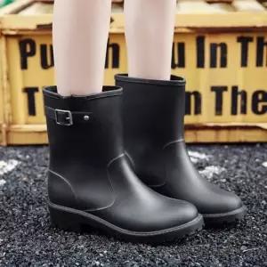 여성방수화레인슈즈 미드컷부츠 키높이워커 시즌 레인21 여성장화 레인부츠 롱부츠