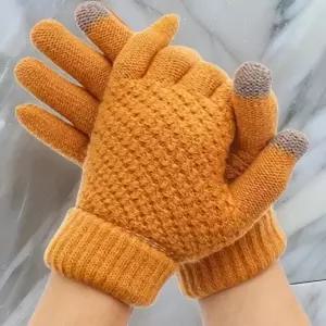 [다잇템] 여성 와플 터치 연인 보온 골지 스마트 장갑_20526204_588872