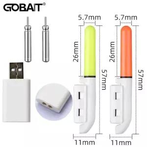 집어등 볼락 갈치 야간 낚시 조명 CR322 리튬 배터리 USB 충전 세트 부표 Bobber Pesca 스틱 봉 LED 태클