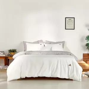 고밀도 바버 화이트(4) 킹세트(퀼트이불+패드+베개커버2장)