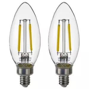 [롯데백화점]이케아 이케아 SOLHETTA 솔헤타 LED 전구 E14 250루멘 샹들리에/투명