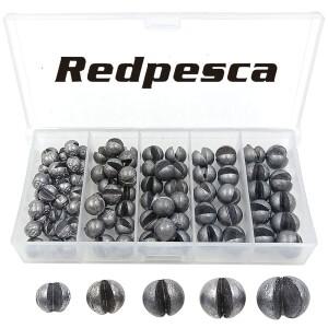 분할 샷 낚시 웨이트 리드 싱커, 탈착식 라운드 배스 블루길 팬피쉬용, 250 개, 85